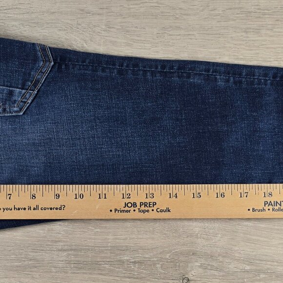 American Eagle Womens Jeans Blue Denim Cargo Zip Ankle Stretch Comfort Size 12 - Picture 7 of 9